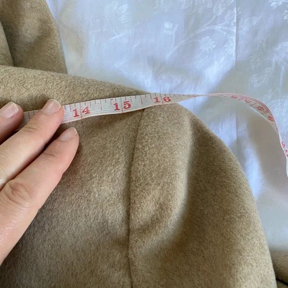Capolavoro Loro Piana fabric Women'sVIGIN WOOL COAT CAMEL SZ -IT44 8US - Picture 9 of 12
